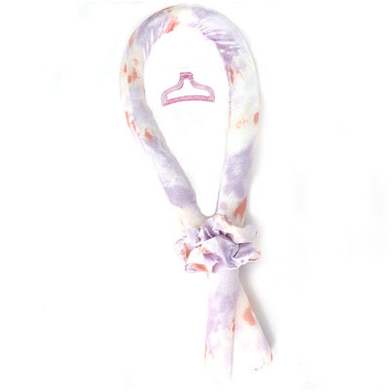 Hair styling without heat + hair clip + hair ties - yellow