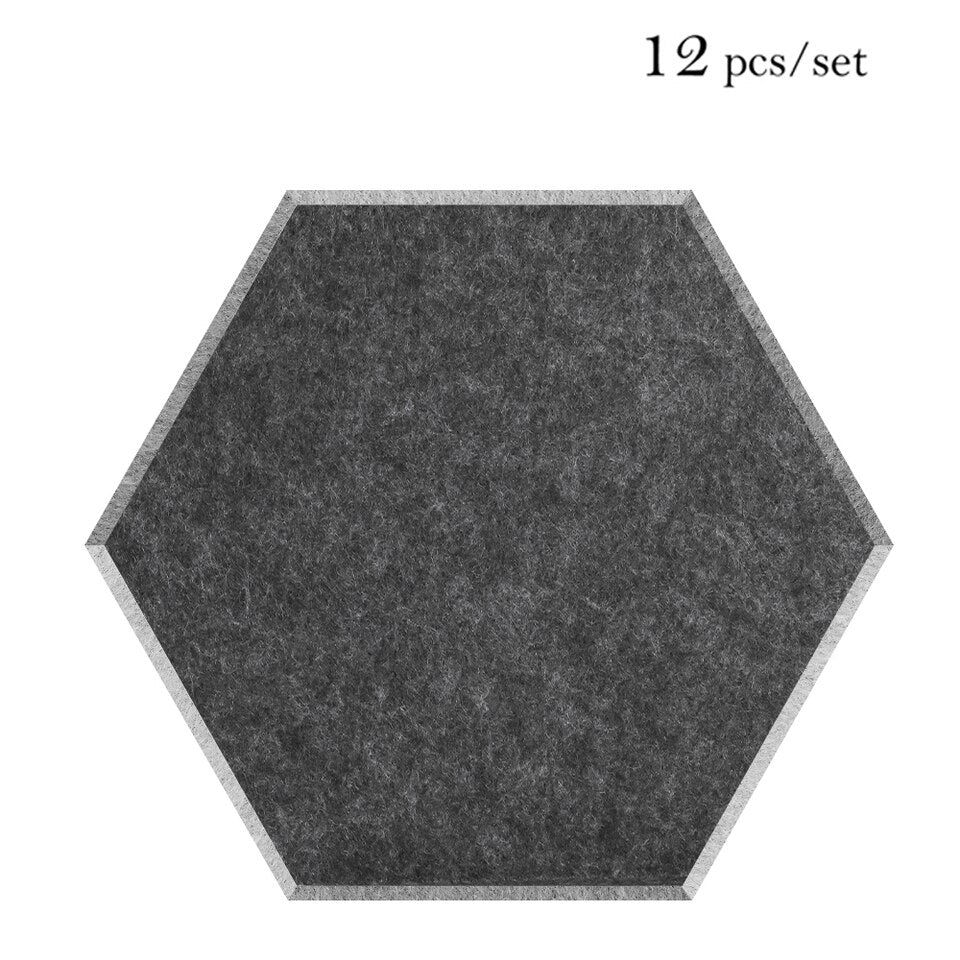 Schalldichte Akustikplatten 12 Stk. Schalldämmende Wandsticker für Heimstudio, Lärmschutz, Deko Tür - Schlafzimmer Zubehör
