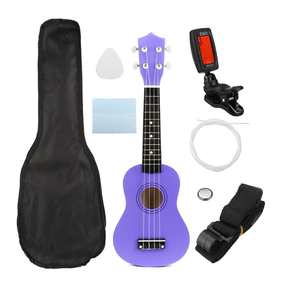 21" Green Soprano Ukulele Basswood 4 Strings Music