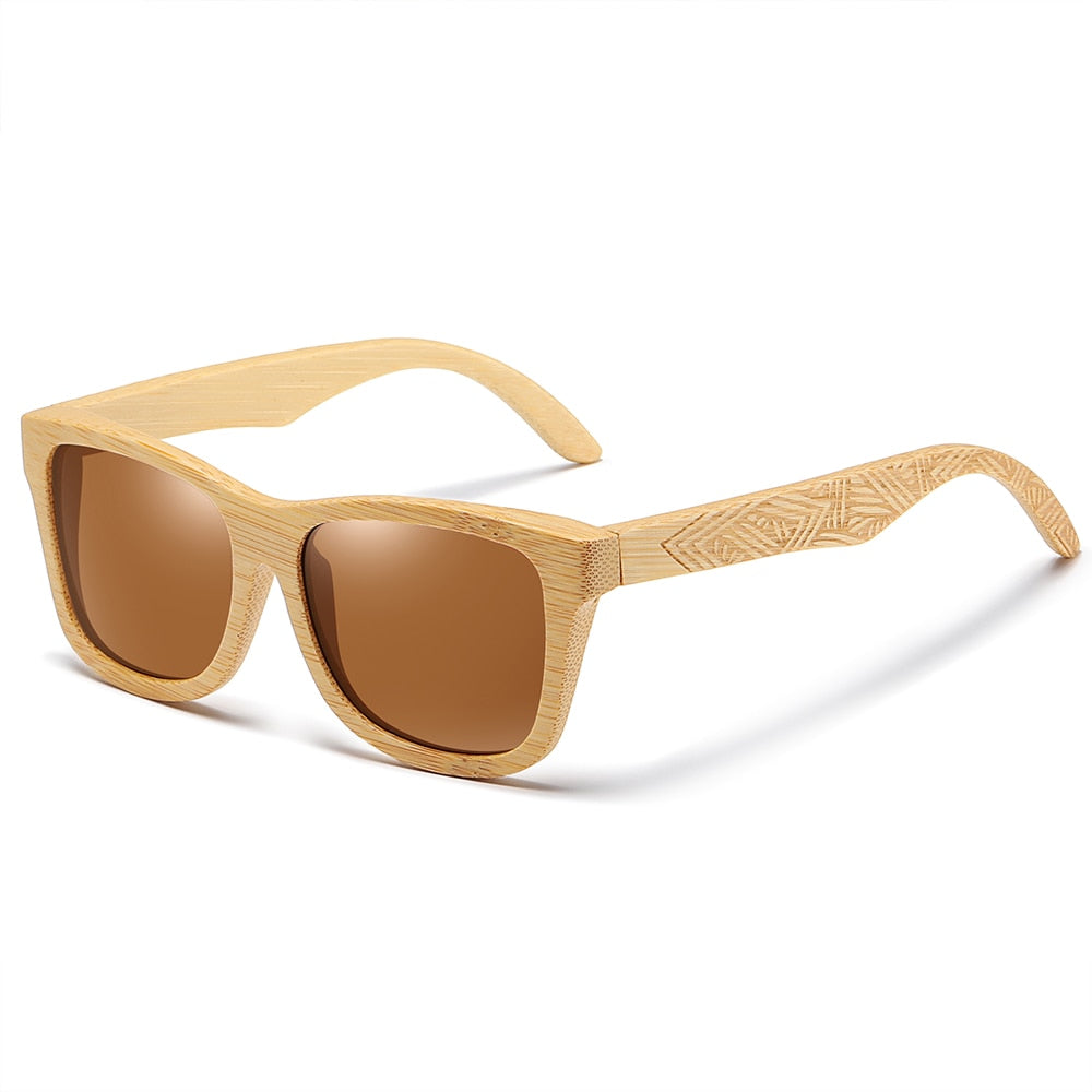 Handmade wooden bamboo sunglasses