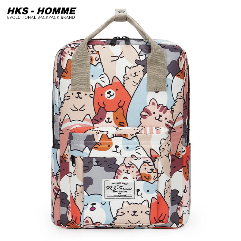 Fashion 2021: Women Canvas Backpack, Waterproof, Laptop, School