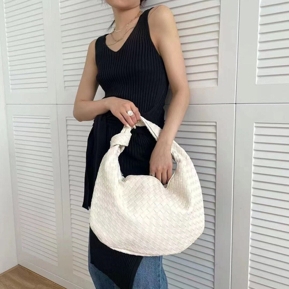 2021 Luxury Woven Leather Shoulder Bag