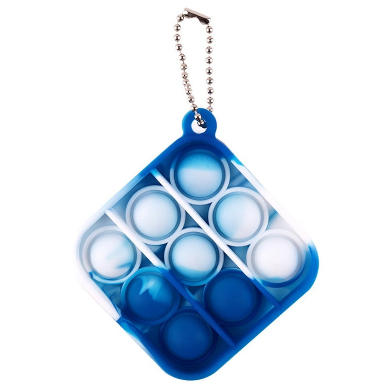 Mini Push Pops Bubble Schlüsselanhänger - Pop-it Fidget