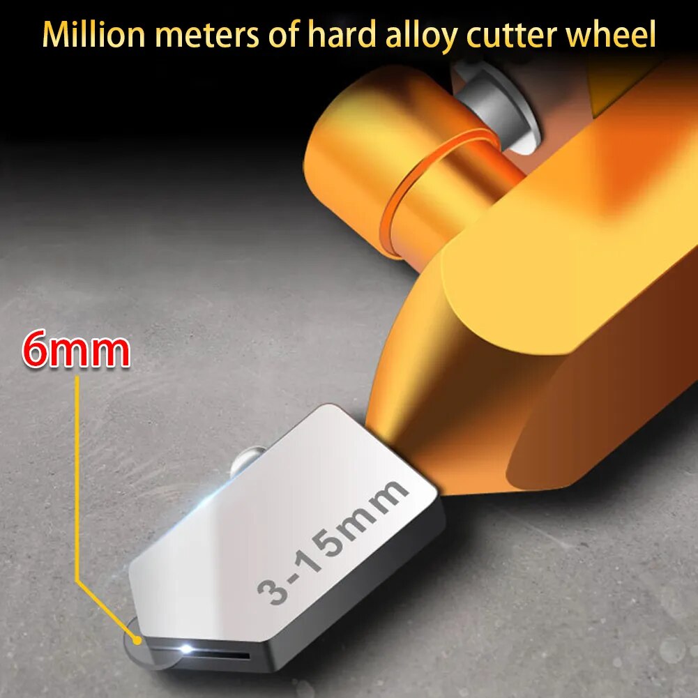 Diamond Glass Cutter for Glass Tile Cutting 2 in 1 Construction Tool