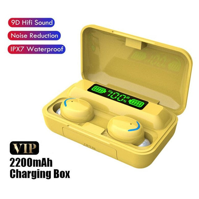 TWS Bluetooth Kopfhörer 2200mAh Ladebox, drahtlos, 9D Stereo, wasserdicht
