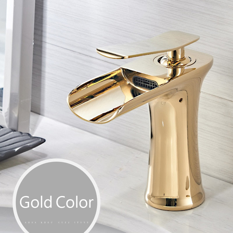 Washbasin faucet waterfall bathroom faucet single lever mixer tap