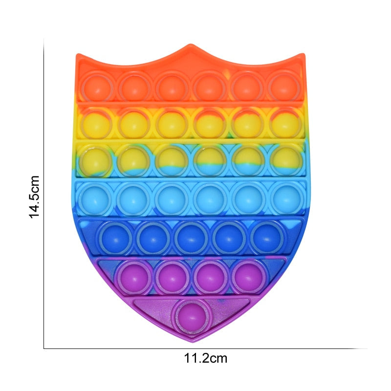 Regenbogen Push Bubble Popit Fidget