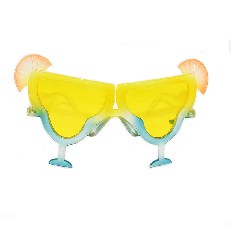 100Pair Funny Hawaiian Glasses, Tropical Sunglasses Fancy Dress Props, Fun Summer Kids Party Favors, Beach Themed Party Supplies
