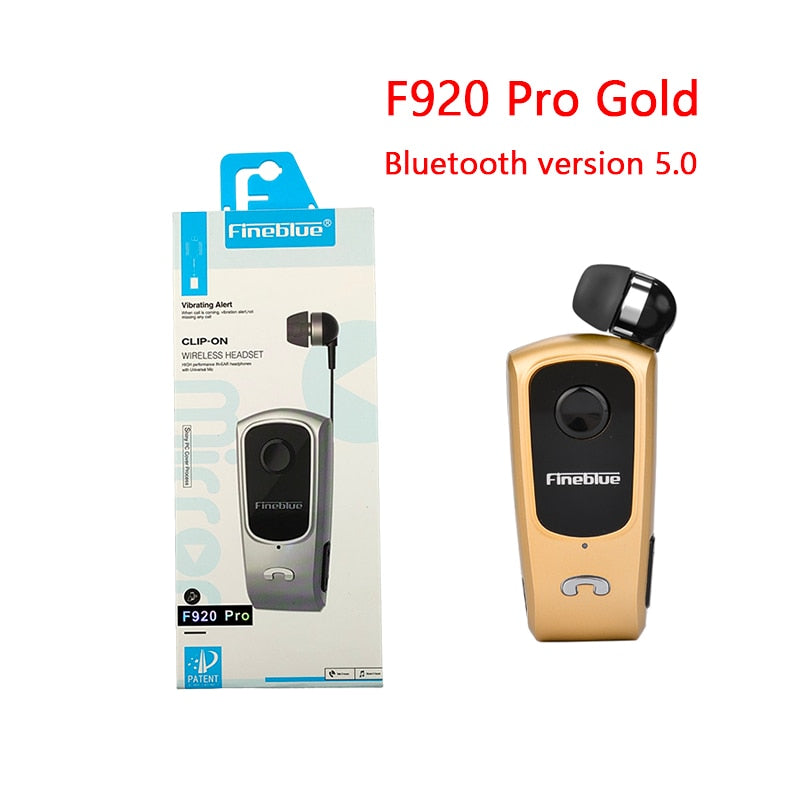 Fineblue F920 Pro BT5.0 Mini Wireless Bluetooth Headset mit Anruf-Erinnerung und Vibrationsfunktion für Sport und Laufen