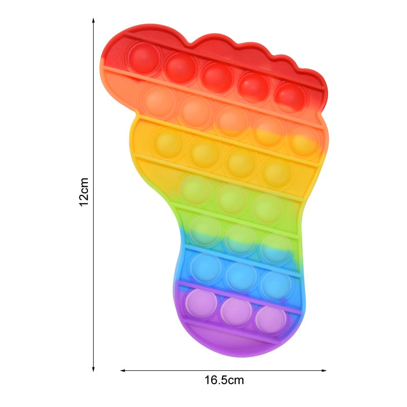 Regenbogen Push Bubble Popit Fidget