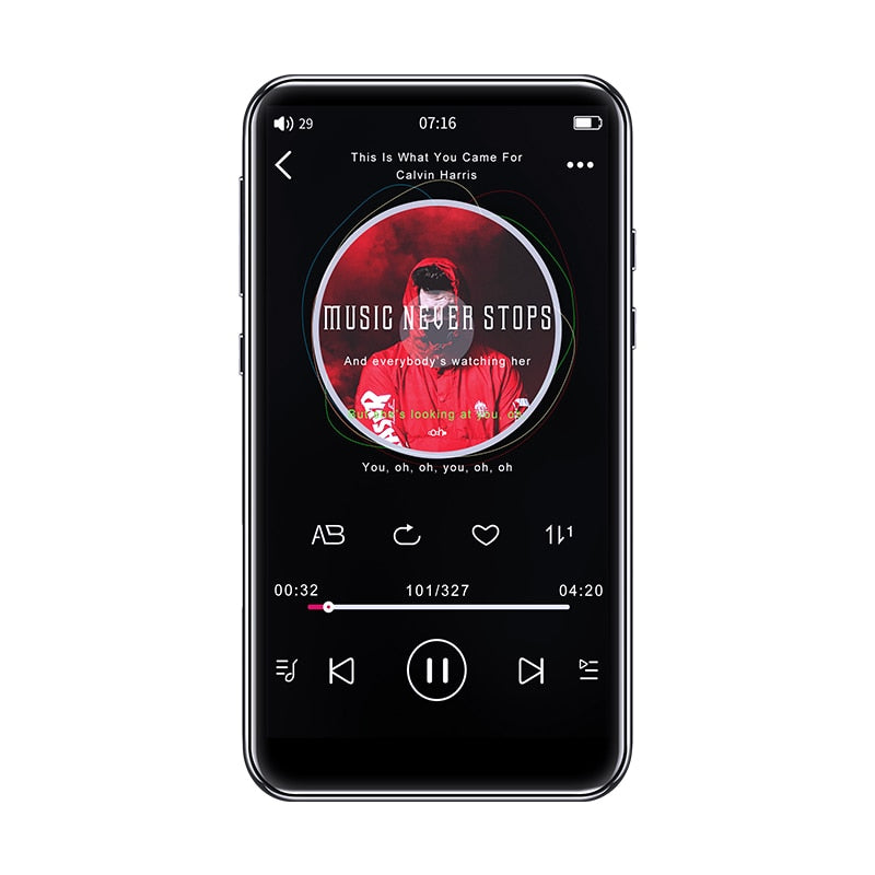 IQQ Bluetooth MP3 player with high resolution and touch screen