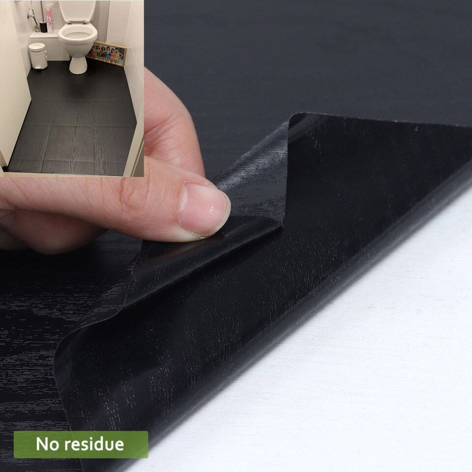 1 pc. Modern floor sticker wood grain PVC waterproof self-adhesive wall decoration wallpaper kitchen living