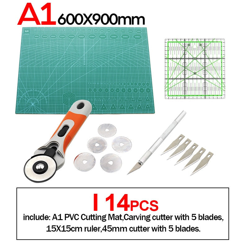 Professional self-healing PVC cutting mat, double-sided, Rotary Blade compatible