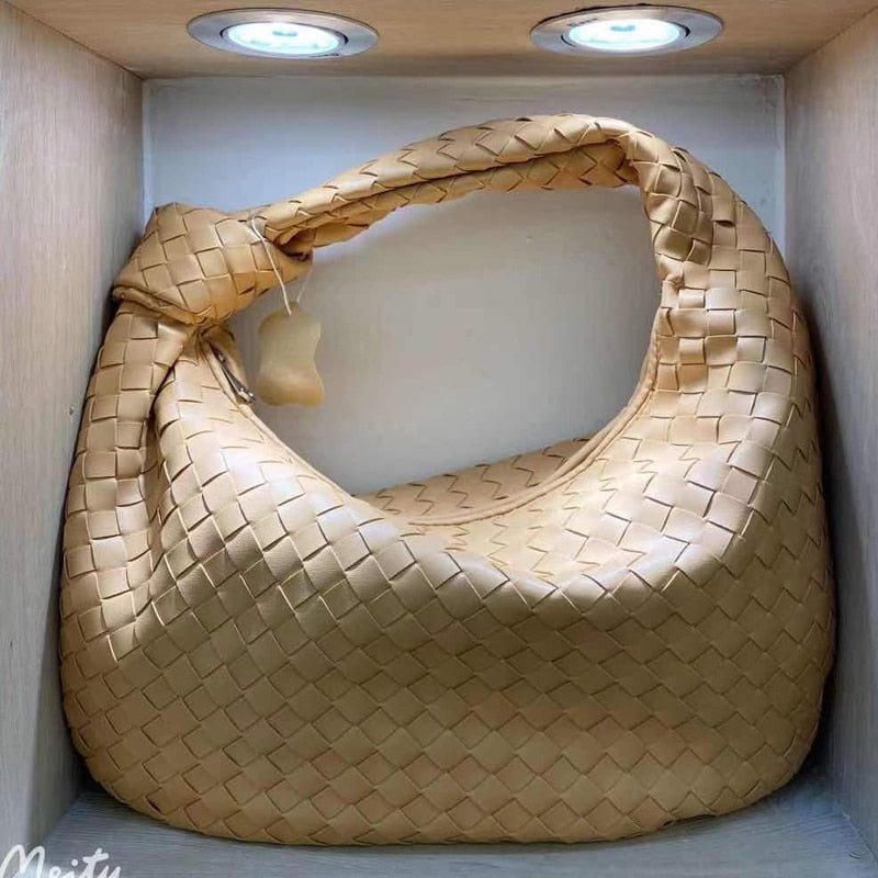 2021 Luxury Woven Leather Shoulder Bag