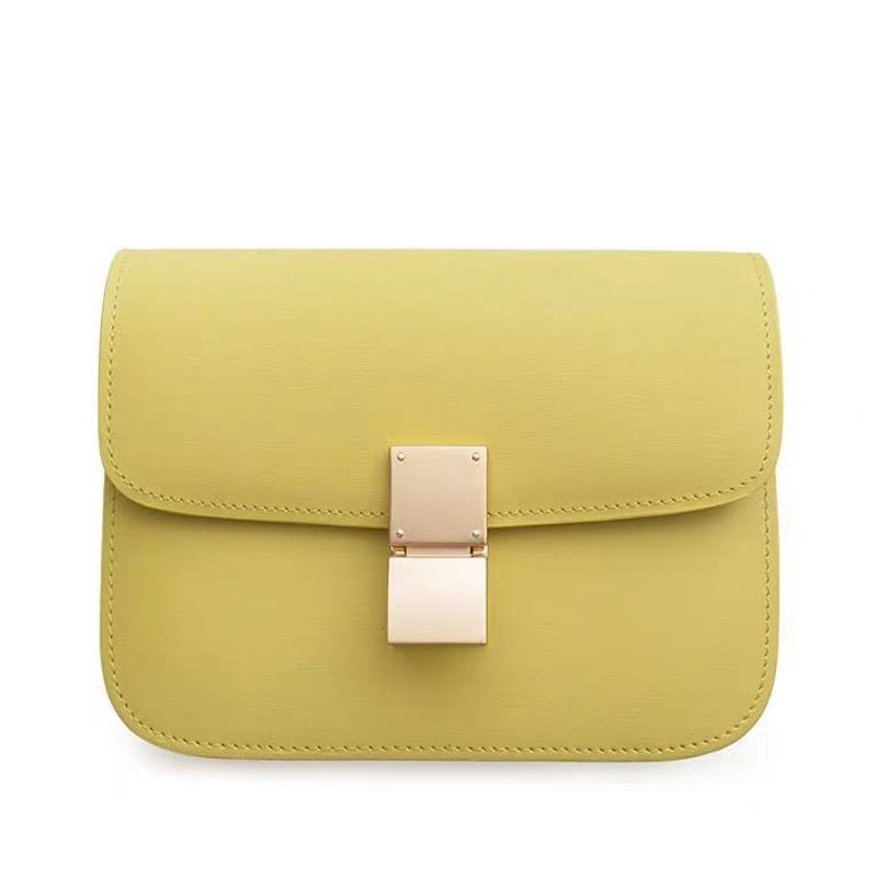 Women's luxury handbag made of genuine leather