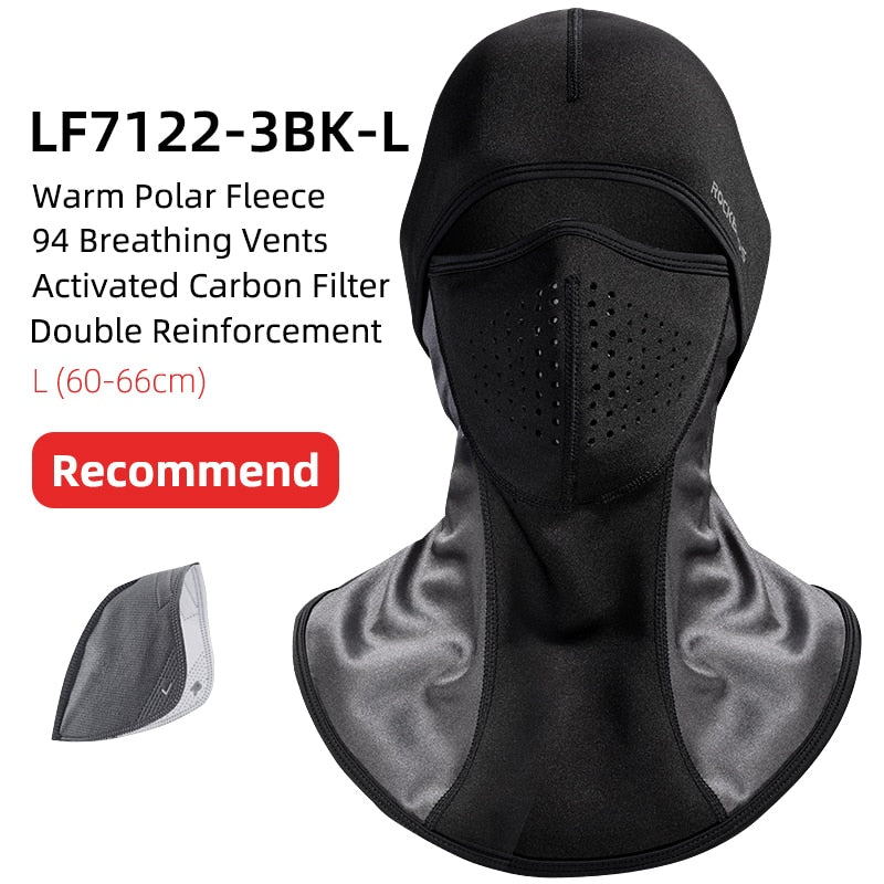 Multifunktionelle Thermo-Fleece Mütze: Sturmhaube für Wintersport (Motorrad, Ski, Fahrrad)