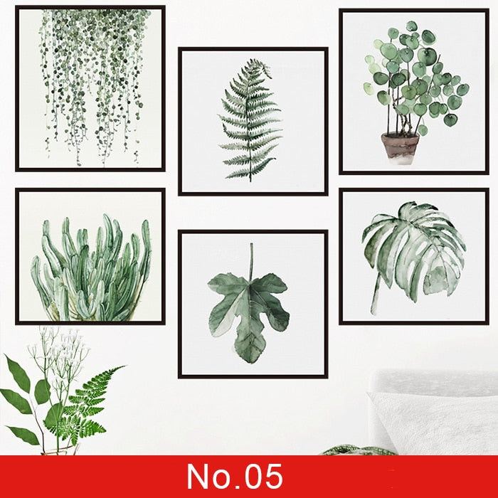 Green wall sticker for room decoration