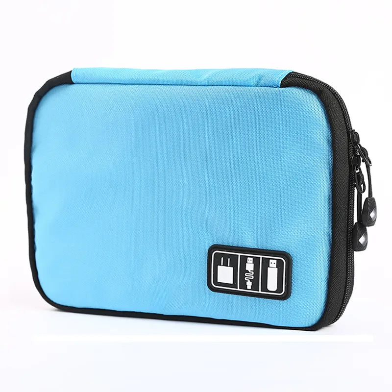 Outdoor Travel Kit Waterproof Nylon Cable Holder Bag Electronic Accessories Camping Organizer Bag