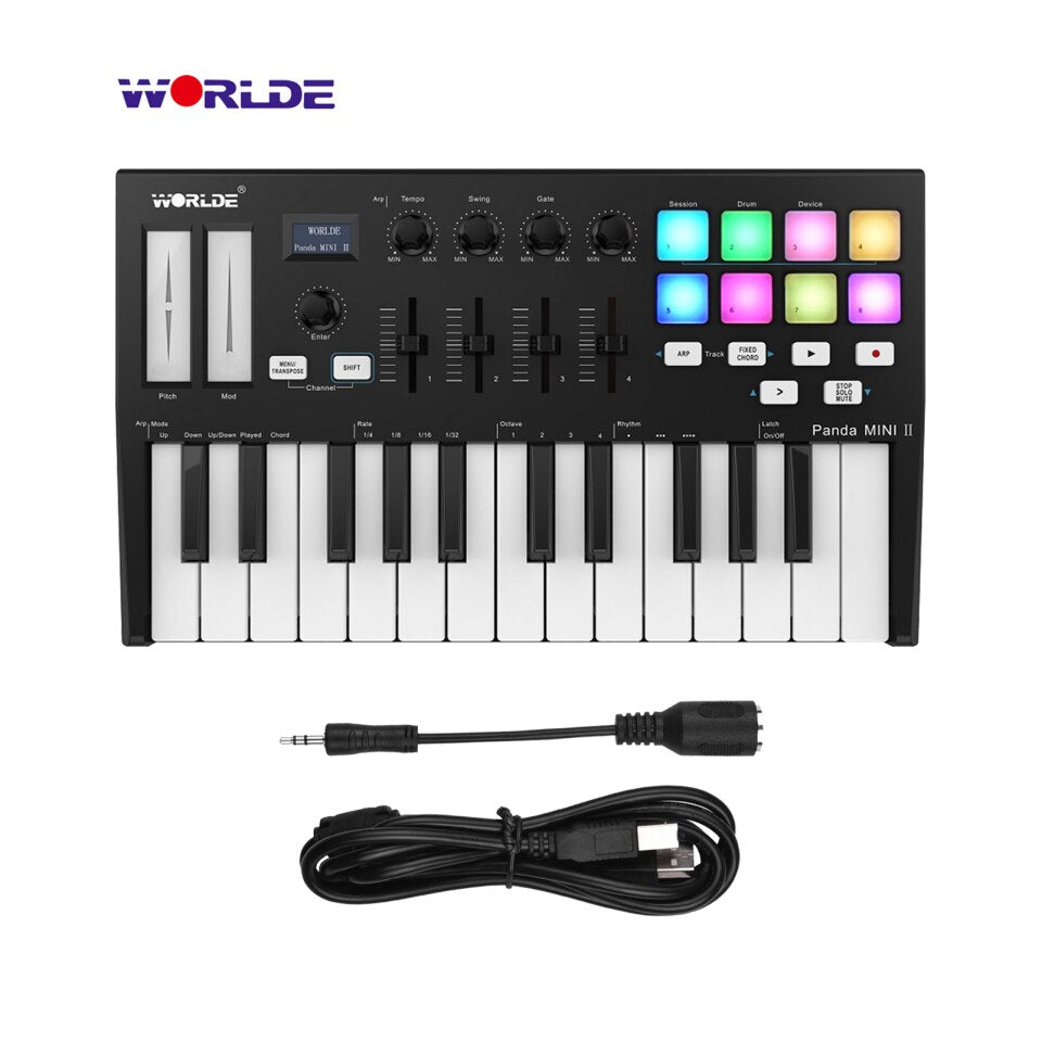 Hot WORLDE Panda MIDI Tastatur-Controller