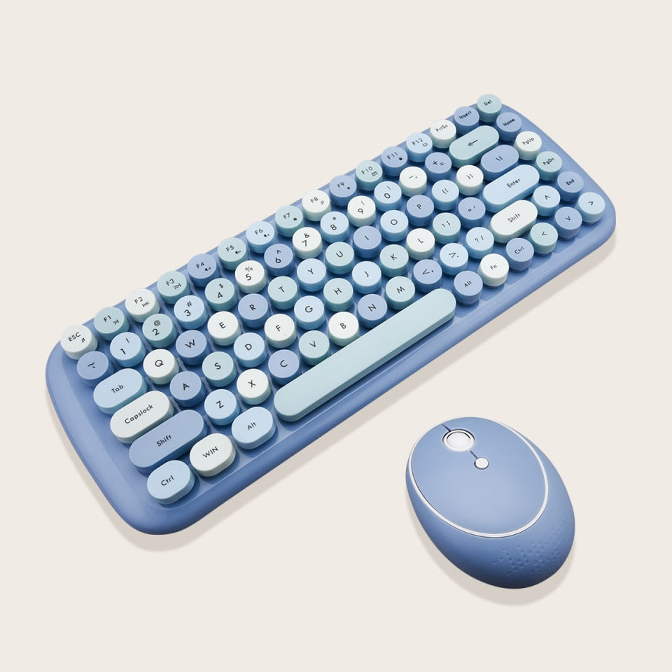 Jelly Comb Wireless Keyboard Mouse - Girls Set