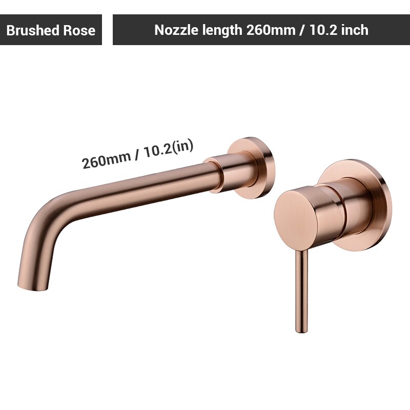 Brass Matt Black Bathroom Sink Faucet
