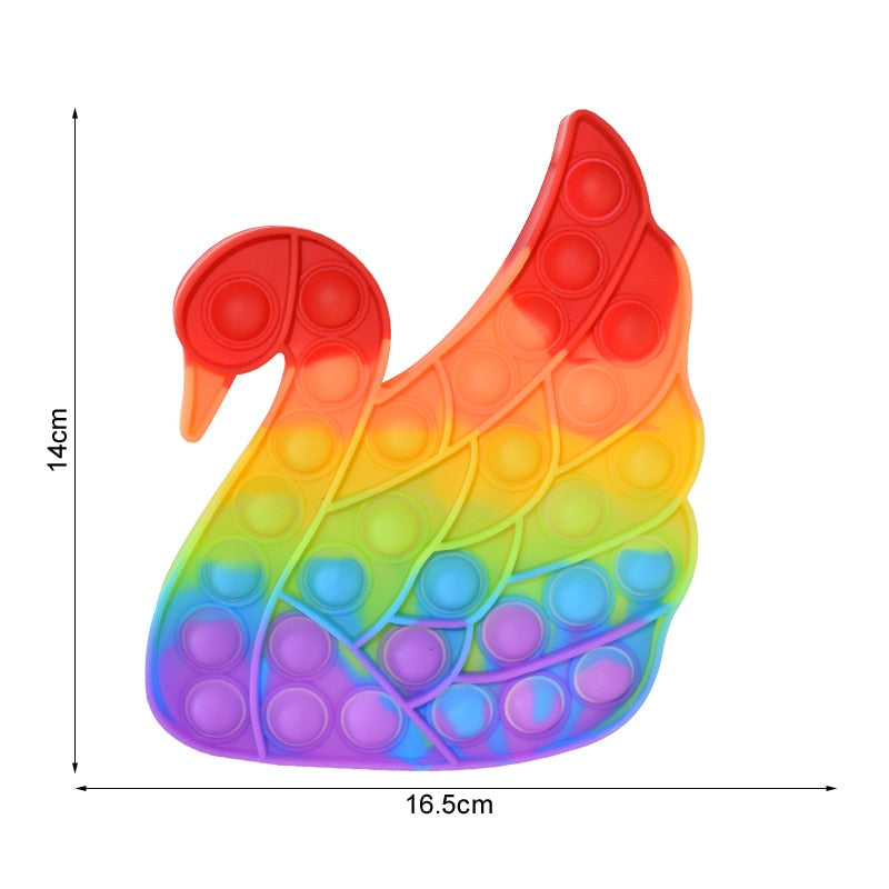 Regenbogen Push Bubble Popit Fidget