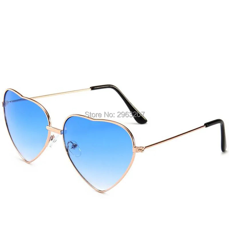 100pcs Fashion Women Heart Shaped Sunglasses Hawaiian Party Decorations Sunglasses Summer Pool Theme