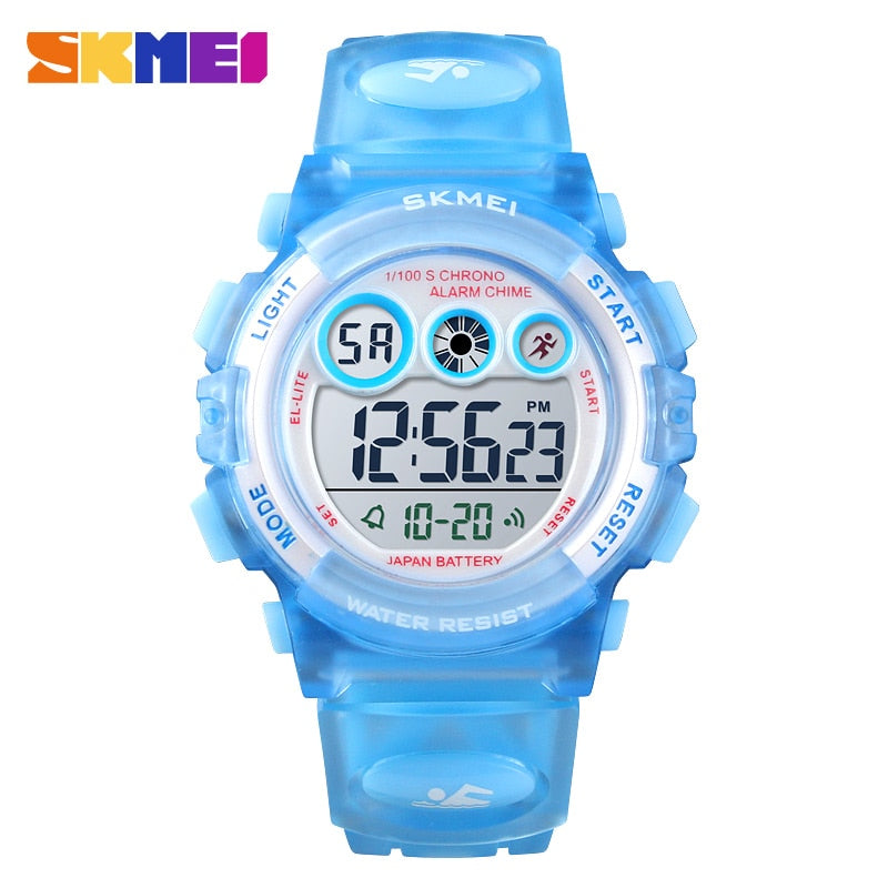 SKMEI Sport montre pour enfants LED étanche