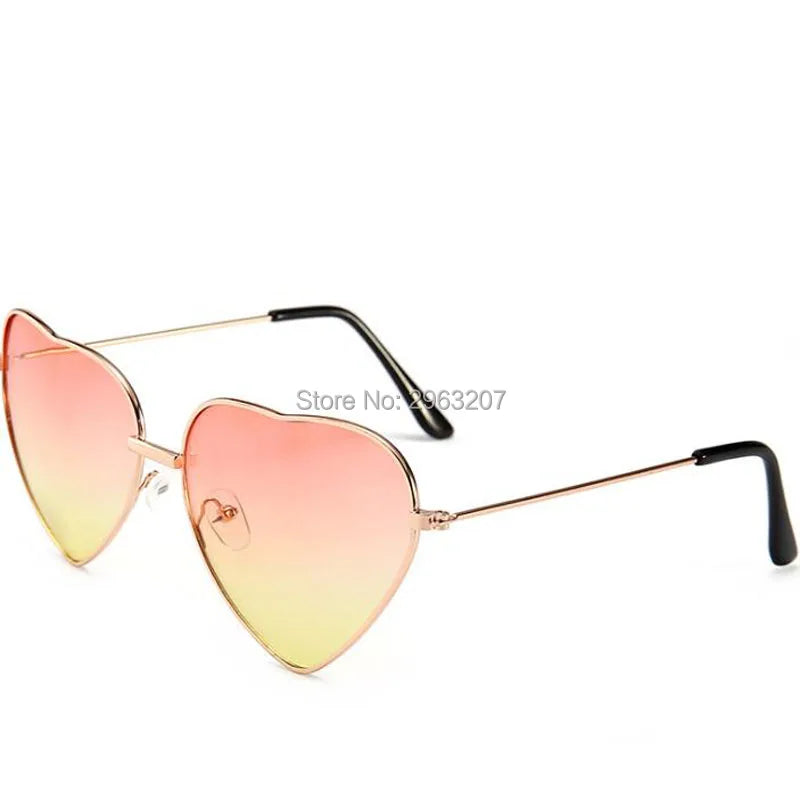 100pcs Fashion Women Heart Shaped Sunglasses Hawaiian Party Decorations Sunglasses Summer Pool Theme