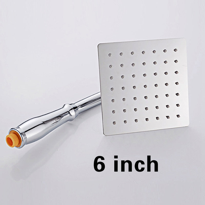 Pommeau de douche en acier inoxydable FOHEEL 6 et 8 pouces