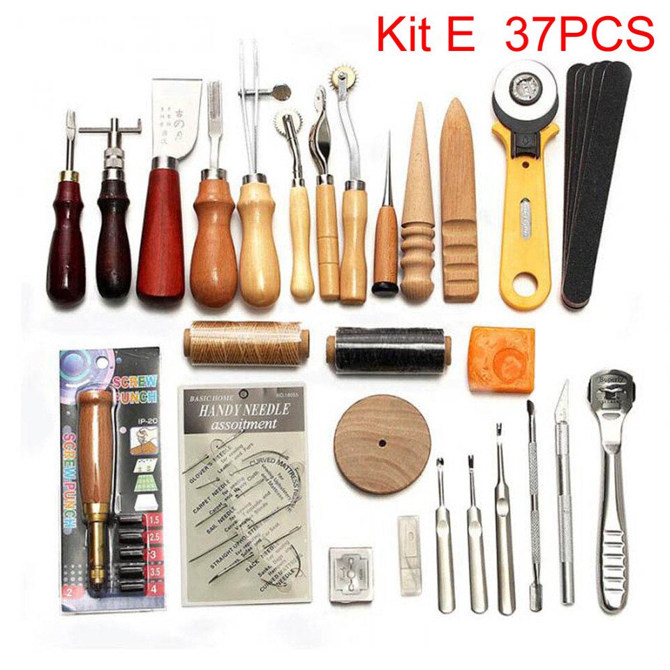 Leathercraft tool set for professional handwork