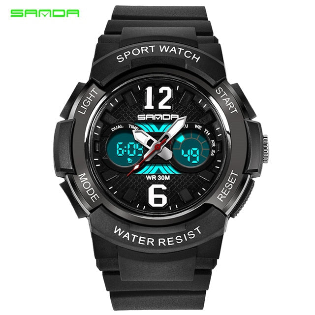 SANDA Children's Sports Watch LED Digital Waterproof