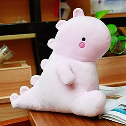 Plush Dino: Ultra-soft &amp; huggable, pink-blue