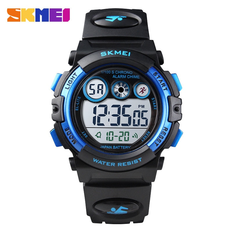 SKMEI Sport montre pour enfants LED étanche