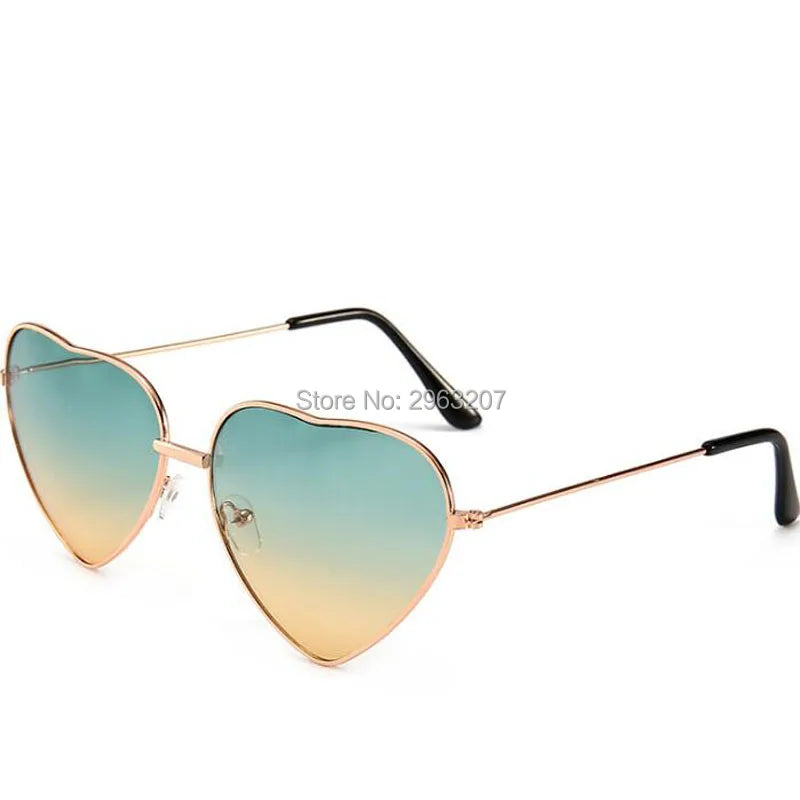 100pcs Fashion Women Heart Shaped Sunglasses Hawaiian Party Decorations Sunglasses Summer Pool Theme
