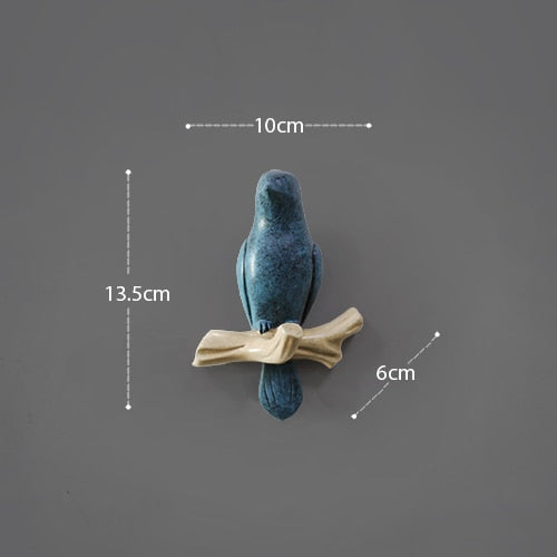 Wall Decoration Home Accessories: Resin Bird Hanger