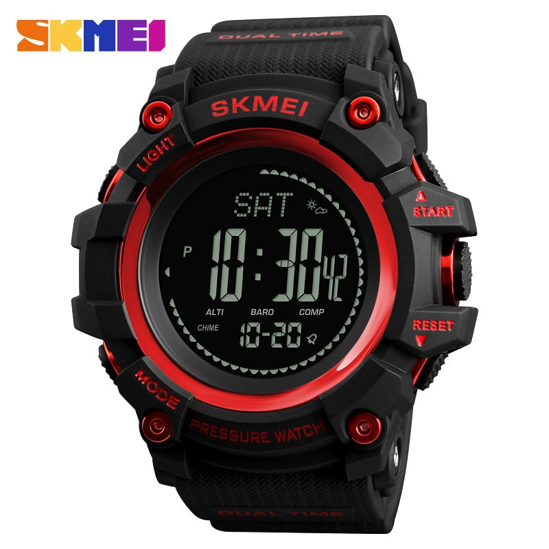 SKMEI men's sports watch with pedometer, calorie counter and altimeter