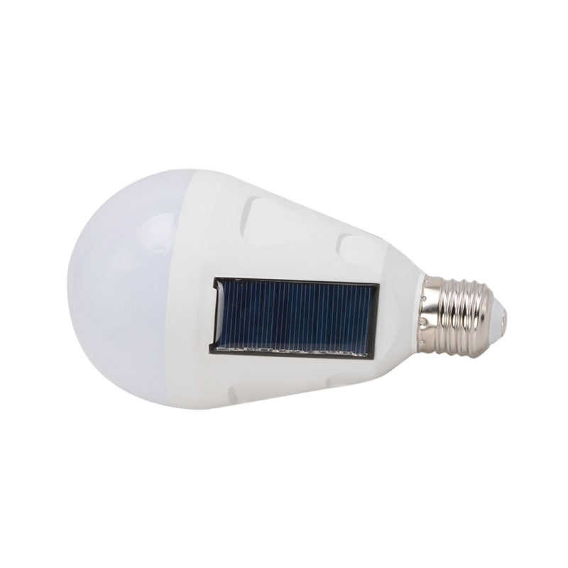Rechargeable LED Bulb E27 LED Solar Lamp 7W 12W 85V-265V Outdoor Emergency Travel Fishing Camping Light