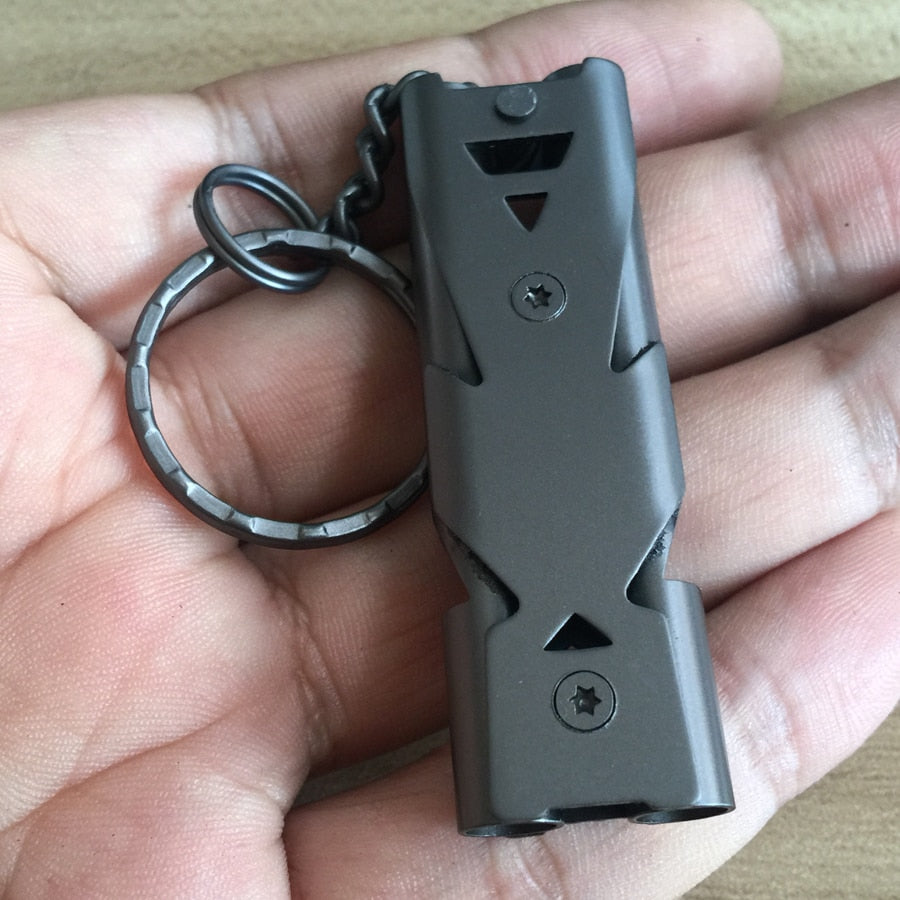 Emergency Survival Whistle Keychain for Hiking Camping Outdoor Sport Tools