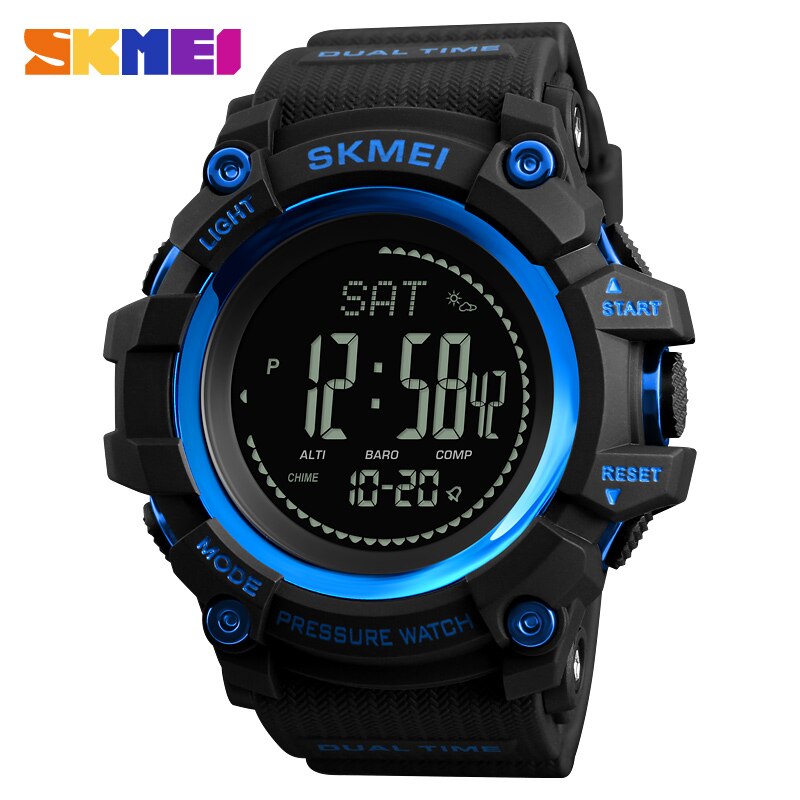 SKMEI men's sports watch with pedometer, calorie counter and altimeter
