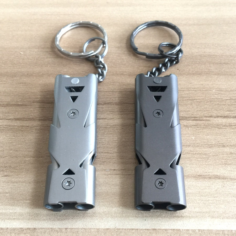 Emergency Survival Whistle Keychain for Hiking Camping Outdoor Sport Tools