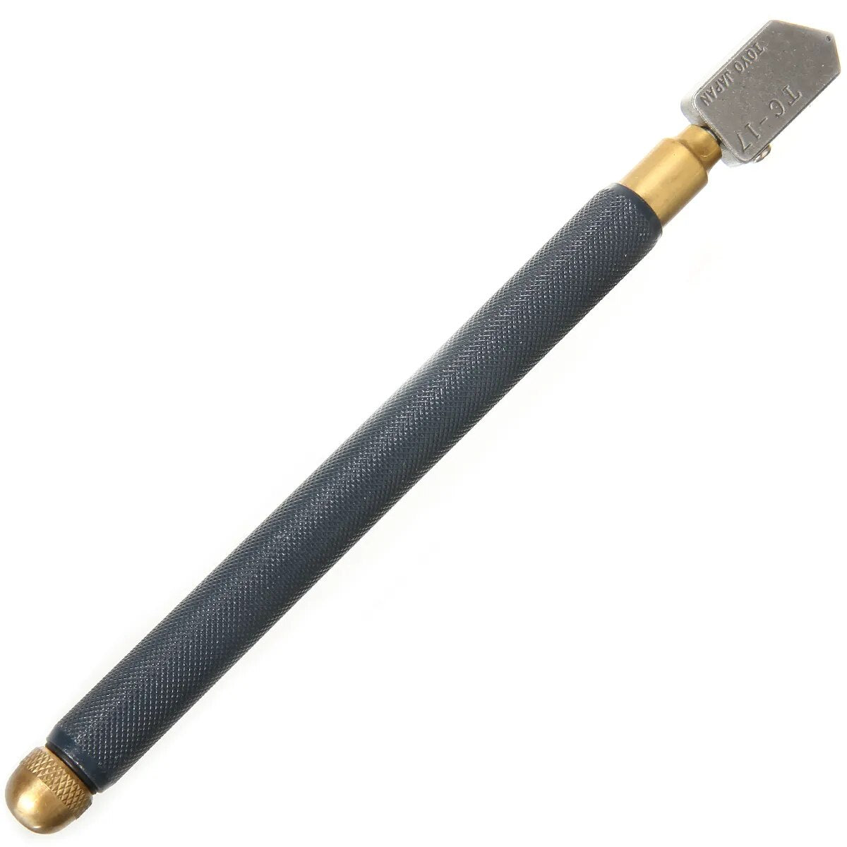6pcs/set TC-17 Oil Glass Cutter Metal Handle Diamond Straight Head Glass Cutting Tool