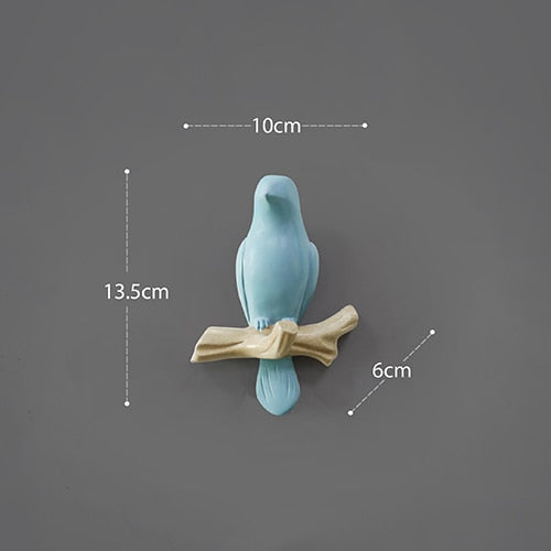 Wall Decoration Home Accessories: Resin Bird Hanger