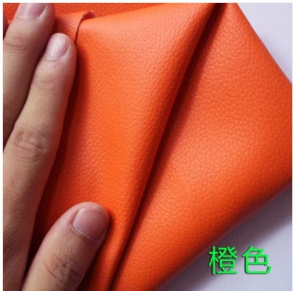 50x70cm PU embossed slychee leather fabric, artificial leather for sewing 