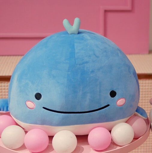 15CM down cotton whale plush toy, super soft