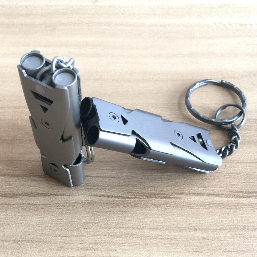 Emergency Survival Whistle Keychain for Hiking Camping Outdoor Sport Tools