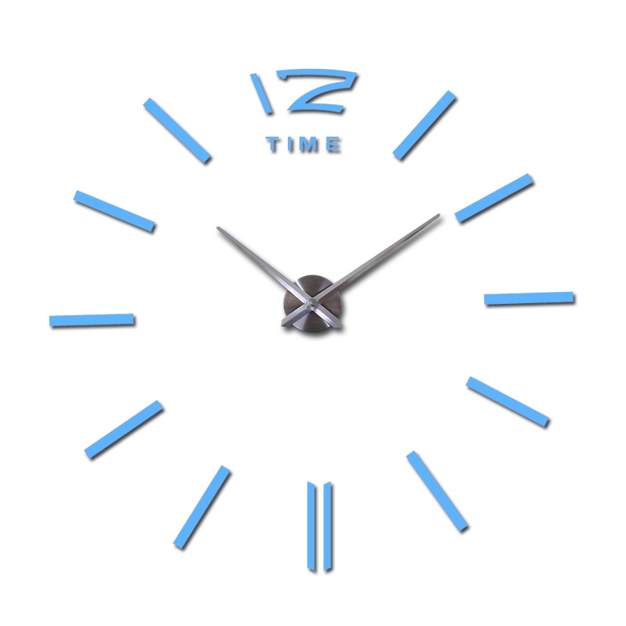 3D DIY Acrylic Mirror Wall Clock - Free Shipping