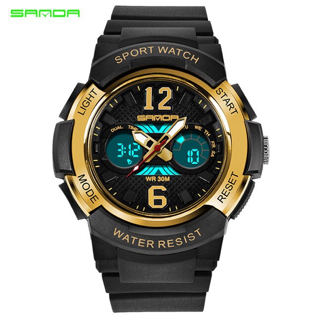 SANDA Children's Sports Watch LED Digital Waterproof