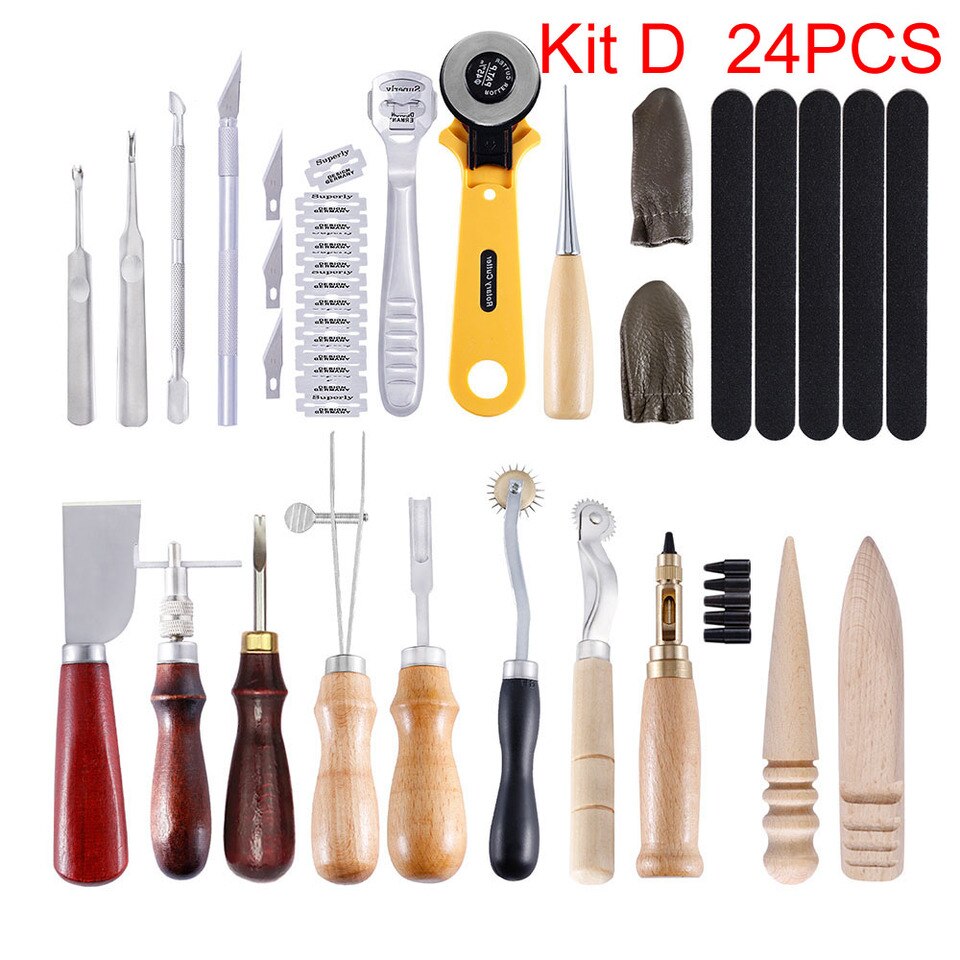 Leathercraft tool set for professional handwork
