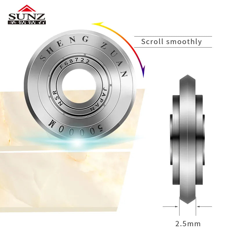 22mm glass ceramic tile cutter wheel alloy ceramic tile cutter Tungsten carbide ceramic Titanium coating